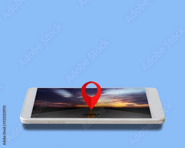 Obraz Mobile Navigation Concept Background