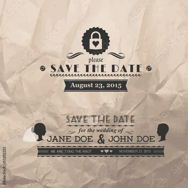 Obraz Wedding stamps