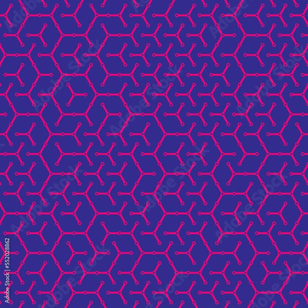 Fototapeta  Hexagonal Maze pattern abstract illustration