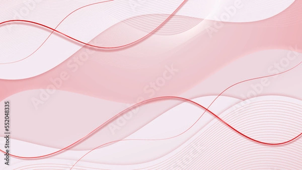 Fototapeta Abstract soft pink background with luxury white gradient color. Pink modern shapes background for banner template. Vector illustration abstract graphic design banner pattern presentation web template.