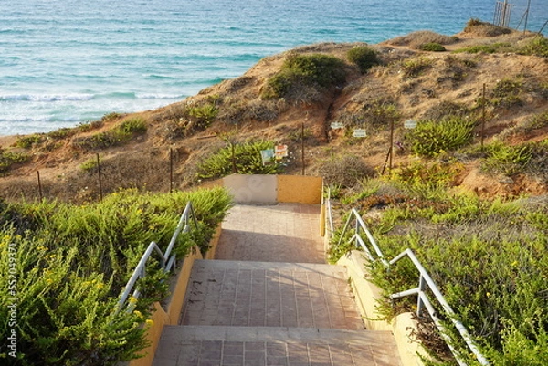 Fototapeta Summer day in Netanya in Israel