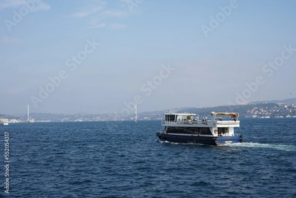 Fototapeta Bosphor at the sunny day in Istanbul in Turkey