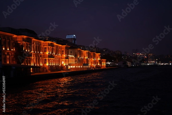 Fototapeta Bosphor at the night in Istanbul