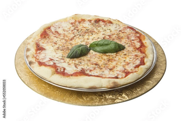 Obraz pizza margherita on a plate