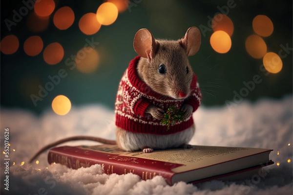 Fototapeta christmas mouse