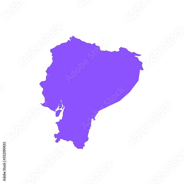 Obraz Ecuador map