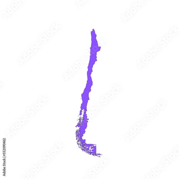 Obraz Chile map