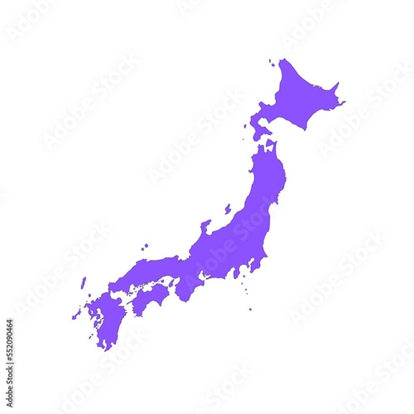 Obraz Japan map