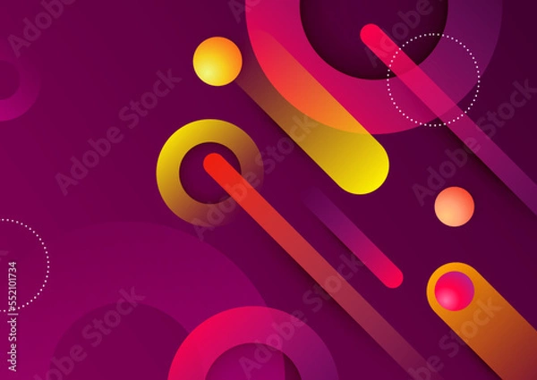 Fototapeta Abstract colorful geometric vector gradient background
