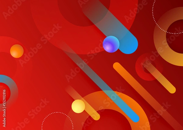 Fototapeta Abstract colorful geometric vector gradient background