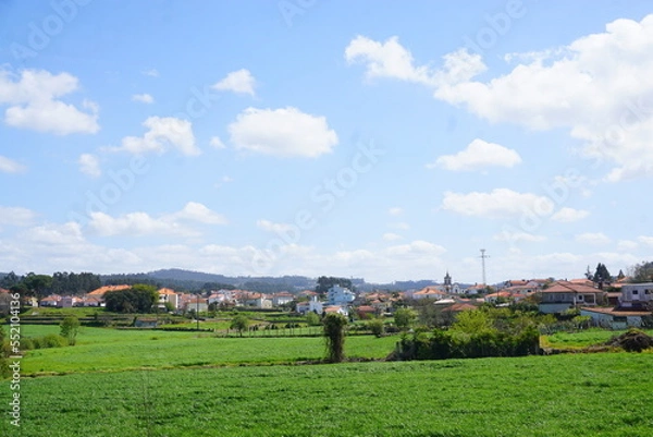 Obraz 自然が美しいヨーロッパの田舎の町