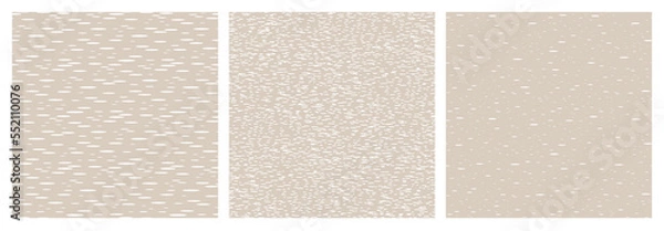 Fototapeta Ink hatch and strokes seamless pattern. Grunge surface vector texture looking like birch bark, papyrus, rain, ripples on the water. Texture background template.