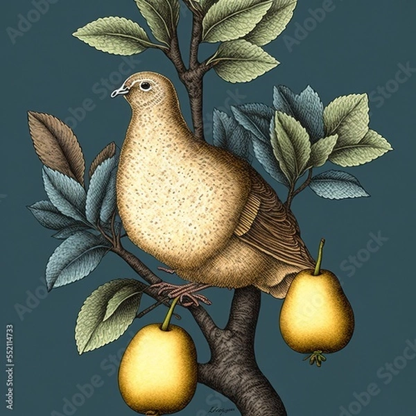 Obraz Partridge in a pear tree