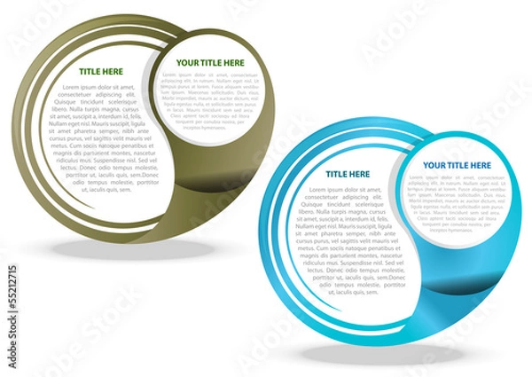 Fototapeta Two color vector abstract background