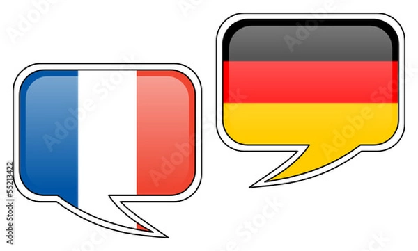 Fototapeta Deutsch - Französisch