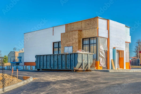 Fototapeta Generic Fast Food Store Construction