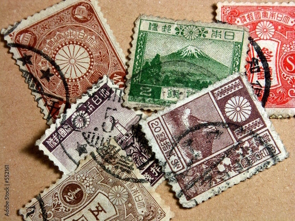 Fototapeta briefmareken