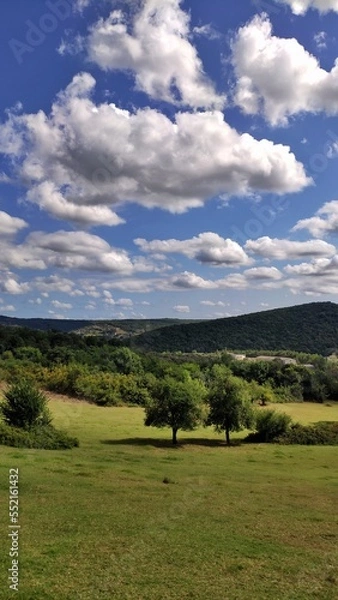 Fototapeta landscape with clouds