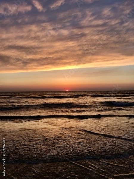 Fototapeta sunset on the beach