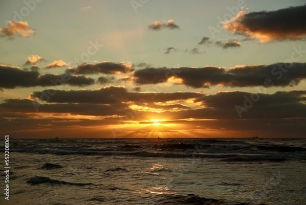 Fototapeta sunset at the beach