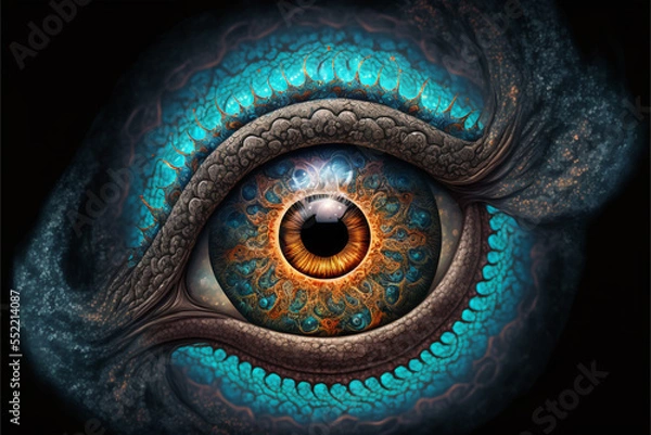 Obraz Psychedelic close-up eye