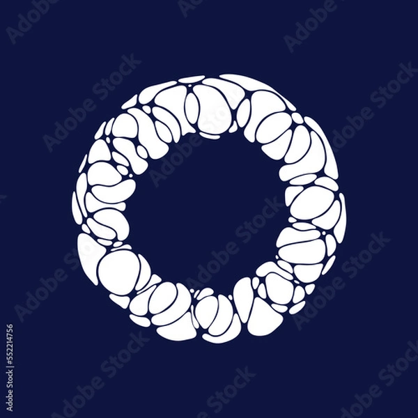 Fototapeta Abstract circle frame. Vector illustration. EPS 10