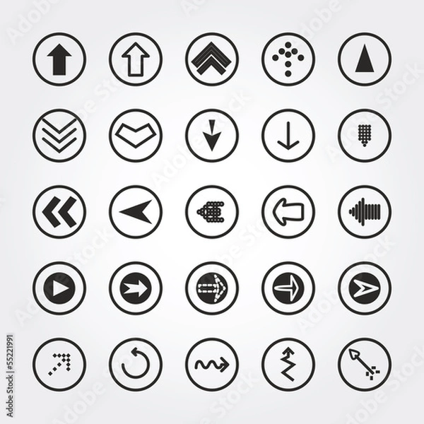 Fototapeta arrow icons