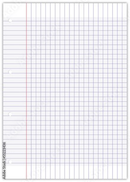 Obraz duży perforowany arkusz do segregatorów