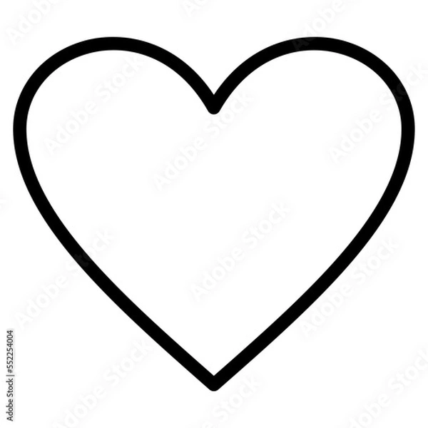 Obraz heart line icon