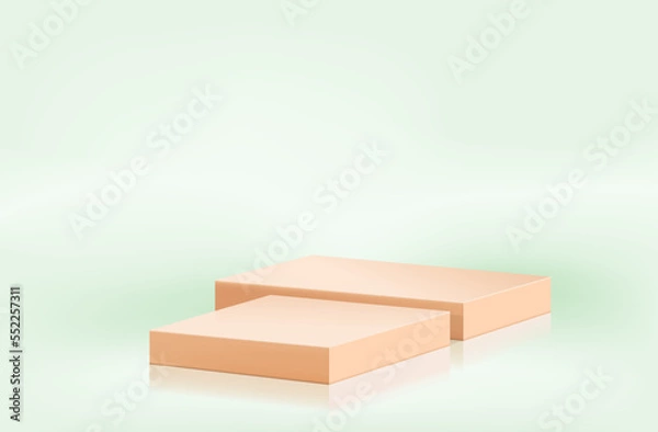 Fototapeta minimal background with podium product display
