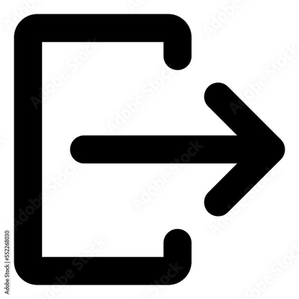 Obraz logout glyph icon