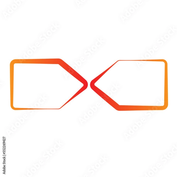 Fototapeta Patterns in orange on a white background