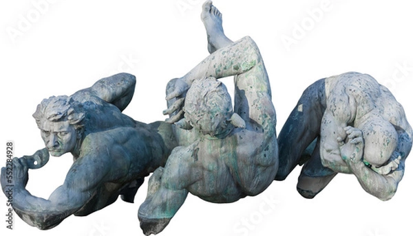 Obraz Isolated PNG cutout of a statue on a transparent background, ideal for photobashing, matte-painting, concept art
