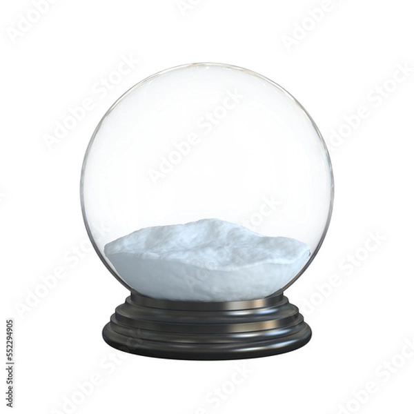 Obraz Empty snow globe 3d rendering