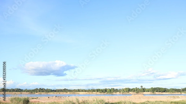 Obraz landscape with sky and clouds
