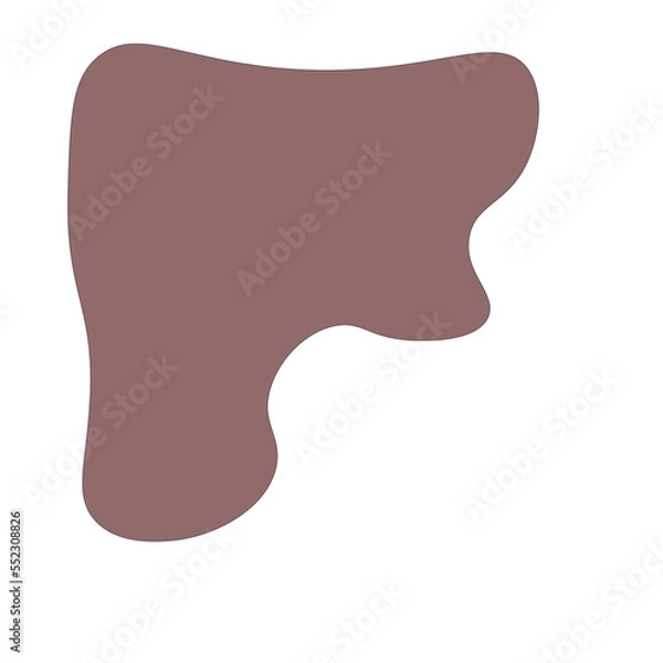 Obraz pastel abstract blob hand drawn vector element