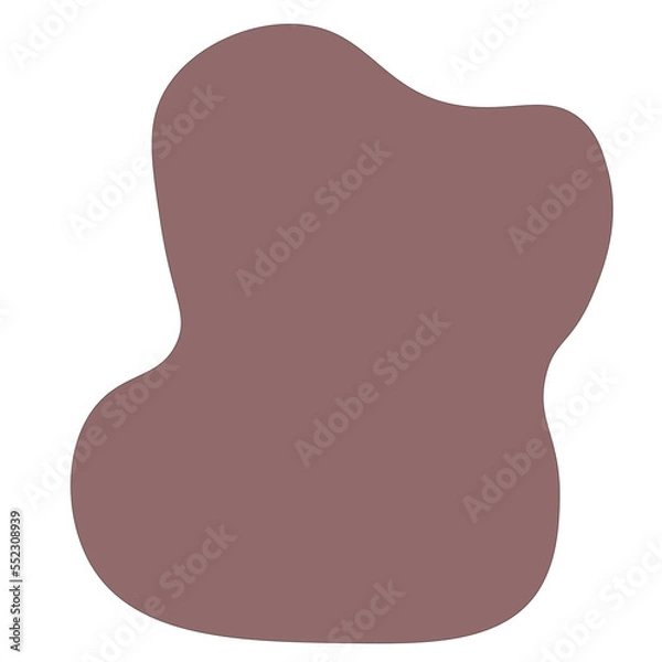 Obraz pastel abstract blob hand drawn vector element