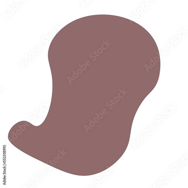 Obraz pastel abstract blob hand drawn vector element