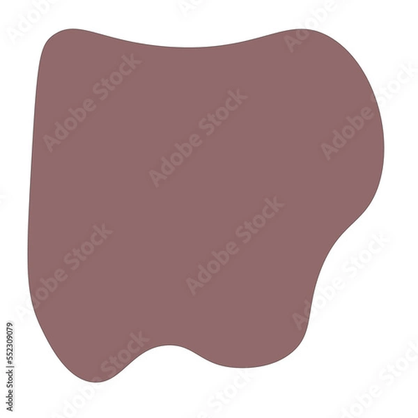 Fototapeta pastel abstract blob hand drawn vector element