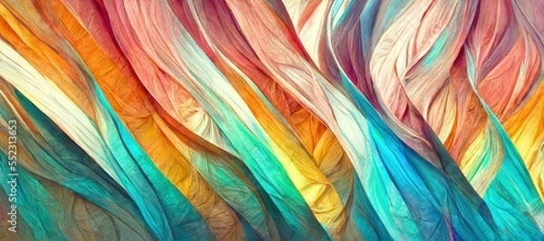 Fototapeta Organic abstract gradient wallpaper background. generative ai