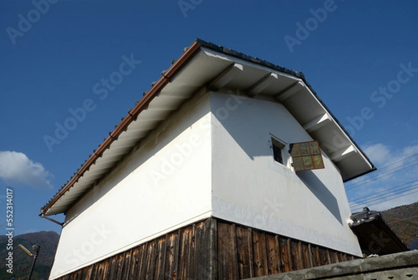 Fototapeta 北小松の風景　土蔵　滋賀県大津市北小松