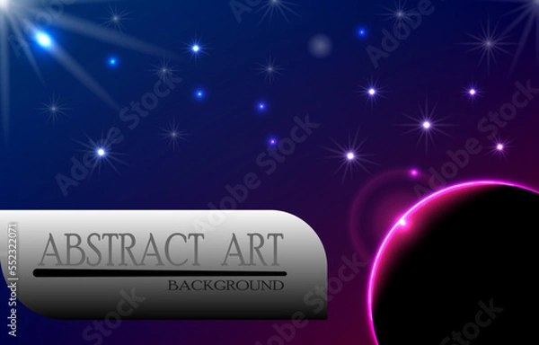 Obraz starlight planet background