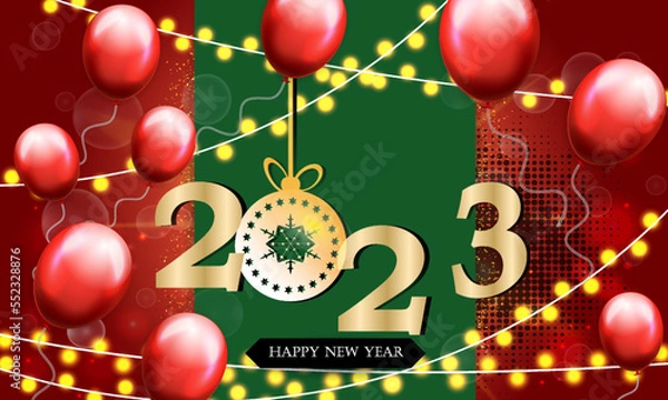 Fototapeta Sale banner layout design template with balloons. Advertising Poster design.Vector illustration.