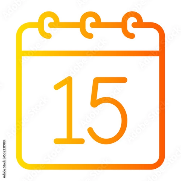 Obraz calendar gradient icon