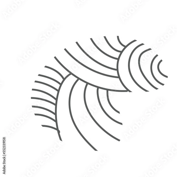 Obraz pastel abstract line hand drawn element