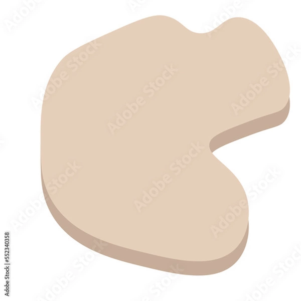 Obraz abstract pastel blob hand drawn element