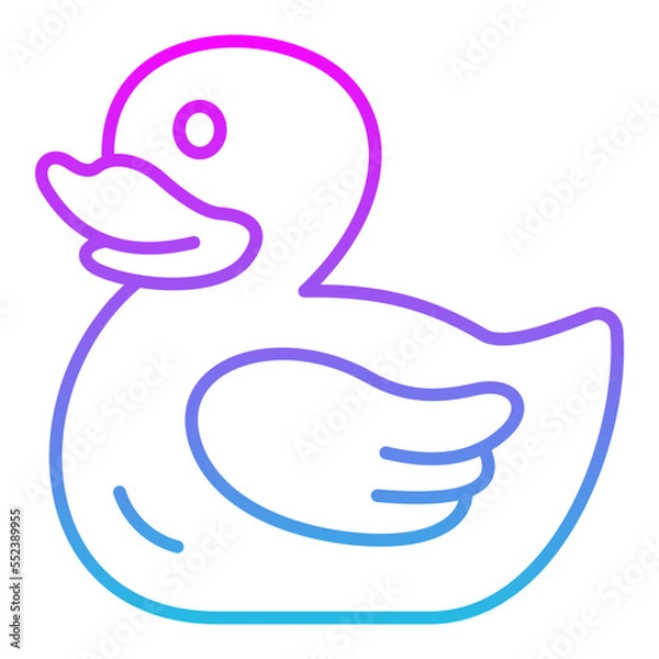 Fototapeta Duck Line Gradient Icon