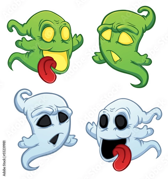 Obraz funny cartoon ghost