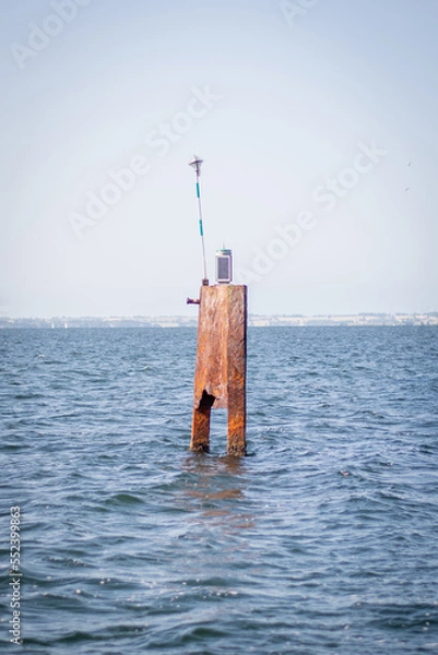 Obraz navigation pole in the sea