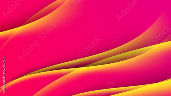 Fototapeta abstract pink and yellow background with wave line